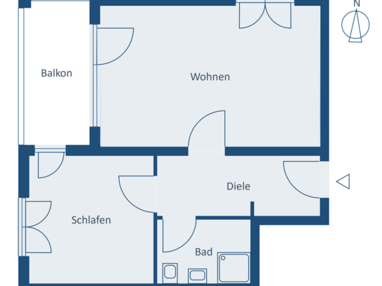 Erstbezug im Neubau: Helle 2-Zimmer-Wohnung in zentraler Lage in Leutkirch