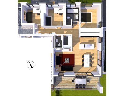 Traumhafte 4-Zimmer- Dachgeschosswohnung