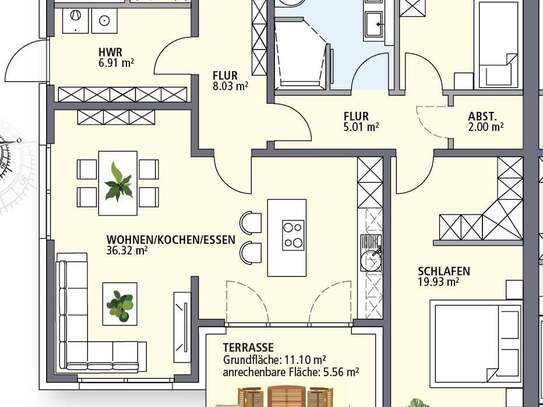 Hochwertige Ausstattung und ernergiesparende Technik - Neubau einer barriefreien Bungalow-Anlage