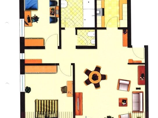 Kaufen statt Mieten! Attraktive 3-Zimmer-Dachgeschosswohnung mit Stellplatz, Einbauküche und Klimaanlage in TOP-Lage vo…