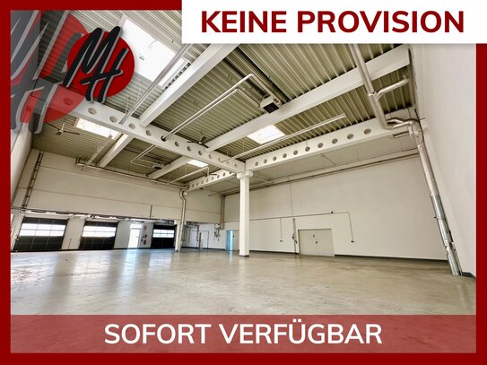 KEINE PROVISION - RAMPE + EBEN - NÄHE BAB - Lager-/Service (2.100 m²) & Büro (200 m²)