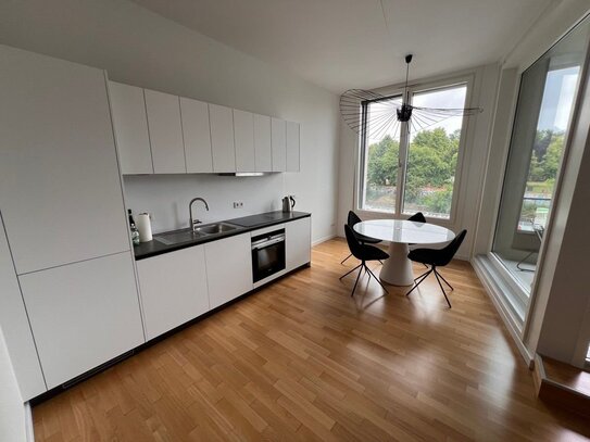 Mitte: 2-Zi-NB-Wohnung - WASSERBLICK - 71 m² - 2 TERRASSEN, EBK LUXUS Bad - per SOFORT zu VERKAUFEN