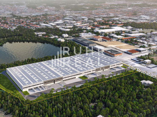 PROVISIONSFREIER NEUBAU: über 19.000 m² Logistikfläche | DGNB-Gold | Überladebrücken