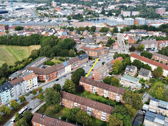 Vermietete 1-Zimmer-Wohnung mit Einbauküche und Duschbad in Kiel-Wellingdorf