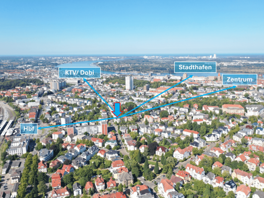 Ihre neue Geschäftsadresse: repräsentative Stadtvilla, ca. 200 m zum Hbf, Stellplätze, ab 100m²