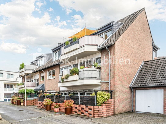 Frechen-Hücheln, vermietete 2-Zimmerwohnung mit Balkon und Tiefgaragenstellplatz.