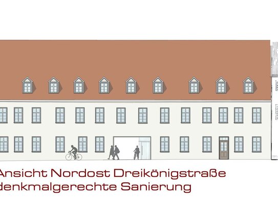 Erlangen! Stilvoll sanierte 1 Zi.-ETW mit Balkon u. Aufzug! Nähe Schlossgarten!