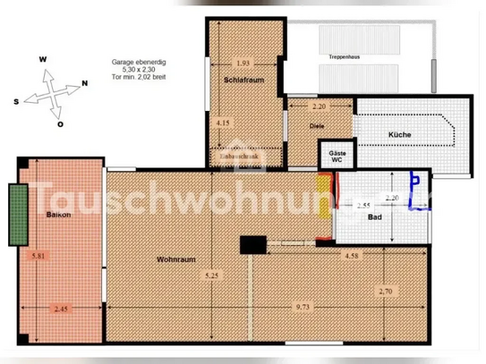 [TAUSCHWOHNUNG] 3-Zimmerwohnung gegen 4,5- bis 5,5-Zimmerwohnung