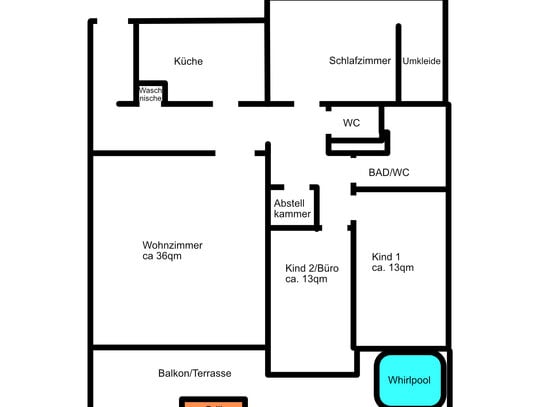 Traumhafte Kernsanierte 4-Zi Wohnung 116qm Teilmöbliert in Langwasser