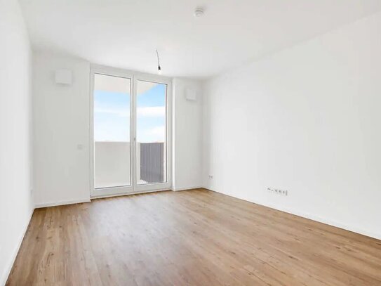 Neubau: EBK, Aufzug und Balkon 1 Zimmer Studio