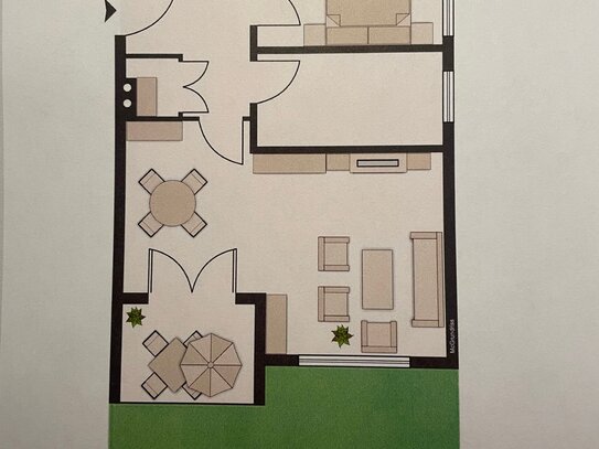 2-Zimmer Terrassenwohnung in Freilassing/Salzburghofen