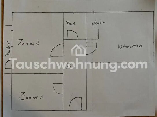 [TAUSCHWOHNUNG] 2,5 Zimmer Wohnung gegen 3 Zimmer Wohnung oder größer