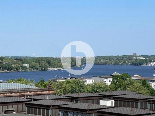 Büro mit exklusiver Dachterrasse und Wasserblick in zentraler Lage mieten!