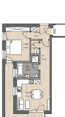 Kapitalanleger aufgepasst – Traumwohnung mit Tageslichtbad! Wohnung 17 - 2.OG