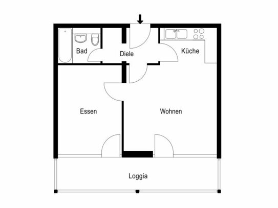 SCHWABING: Moderne 2-Zimmer-Wohnung!