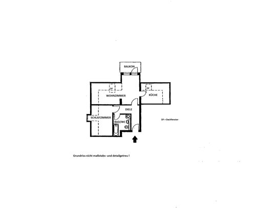 Schöne 2-Zimmer-Dachgeschosswohnung mit Balkon im Rudolspark