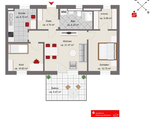 Neubau-Wohnung in Burghausen