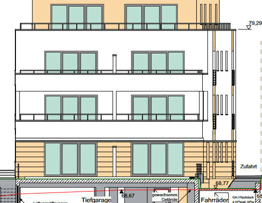 Wohnung im zweiten Obergeschoss und Tiefgaragenstellplatz in Siegburg zu verkaufen