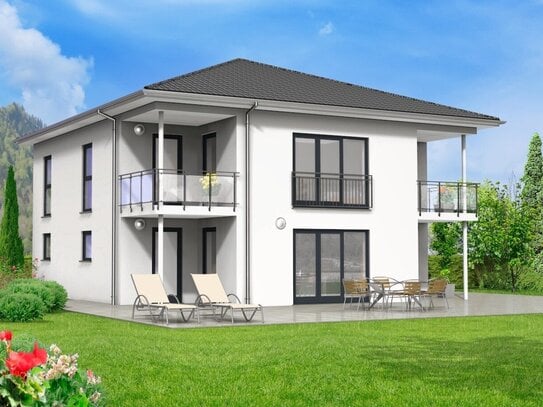 Moderne Stadtvilla in idyllischer Gemeinde mit großzügigem Wohnraum und Familienfreundlichem Design