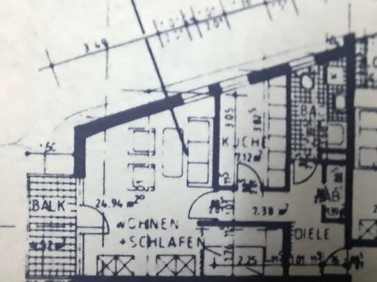 Helle 1-Zimmer-Wohnung mit Balkon in zentraler Lage von Minden!