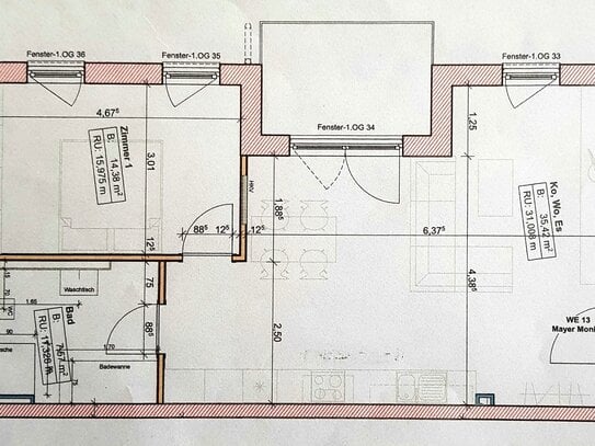 Mainaschaff, 2-Zi-Wohnung ab 01.05.2025