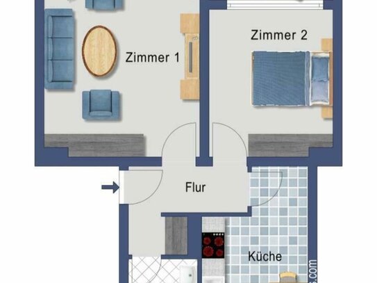 2,5 Zimmer Wohnung in Heiligenhaus Hetterscheidt zu vermieten