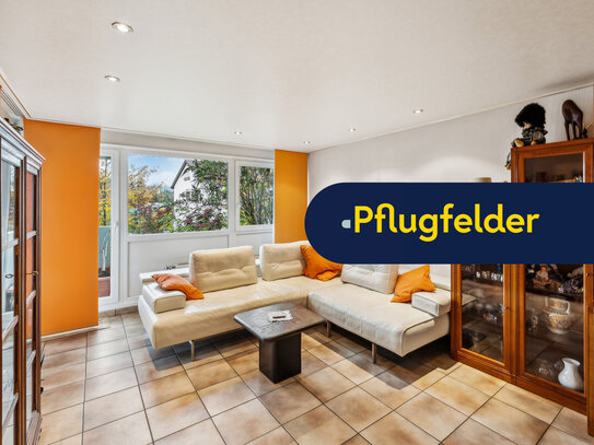 EG-Wohnung mit ca. 87m², großzügigem Balkon und Garage.