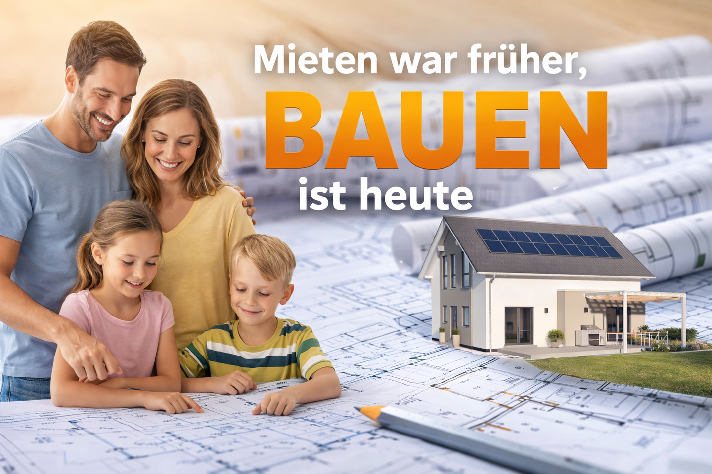 Einfamilienhaus zu mietähnlichen Konditionen - Bauen statt Mieten