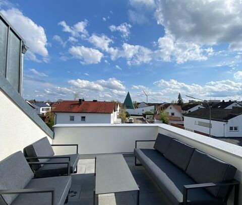 Moderne 2 Zimmer Dachgeschoss mit Dachterrasse, Friedrichshofen- nahe Westpark