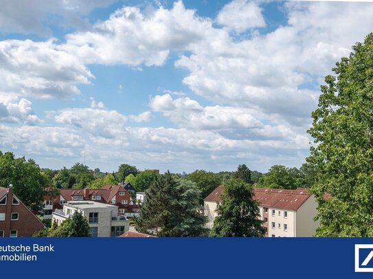 Hochwertige 2-Zimmer mit Balkon und schönem Weitblick über die Dächer Hamburgs