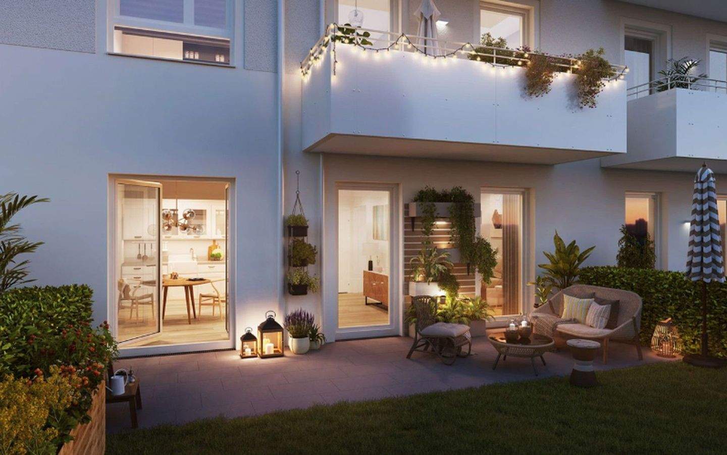 Exklusive, neuwertige 2-Zimmer-Wohnung mit garten und Einbauküche in Berlin - Photo 1