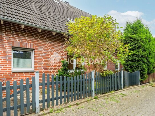 Charmante Doppelhaushälfte mit Garten, Terrasse und Kamin in ruhiger Lage