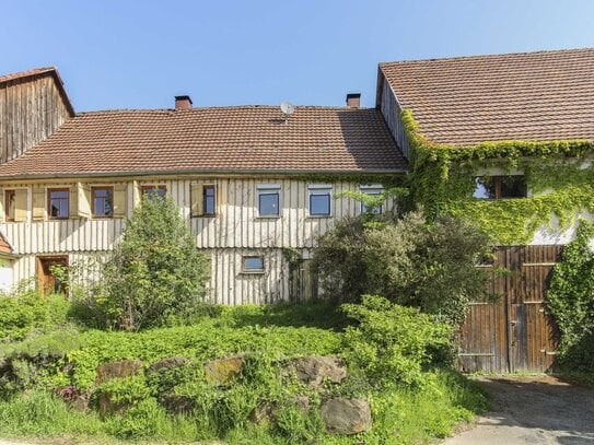 Sanieren oder Abreißen: Großzügiger Bauernhof in naturnaher Ortsrandlange von Börtlingen