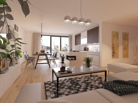 *Penthouse-Flair* - Erstbezug Neubau - Dachgeschosstraum mit 2 Dachterrassen & 2 Bädern