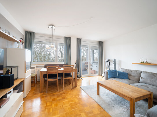 Attraktive 3-Zimmer-Etagenwohnung mit großem Balkon und schönem Weitblick nahe dem Ostpark