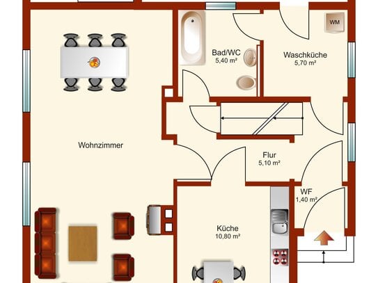 Freistehendes Einfamilienhaus in Beckedorf