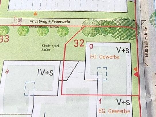 Grundstück nach B-Plan für Baufirmen und Anleger / Wohn und Geschäftshaus