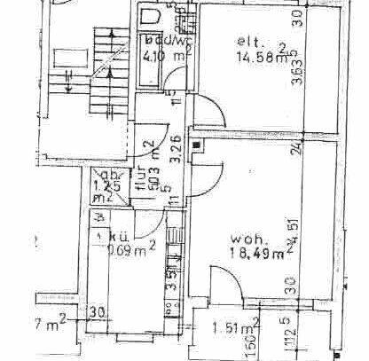 Schöne 2 Zimmerwohnung mit Südbalkon in ruhiger und grüner Wohnlage