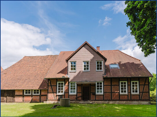 Idyllisches Fachwerkanwesen mit Weidefläche direkt am Haus!