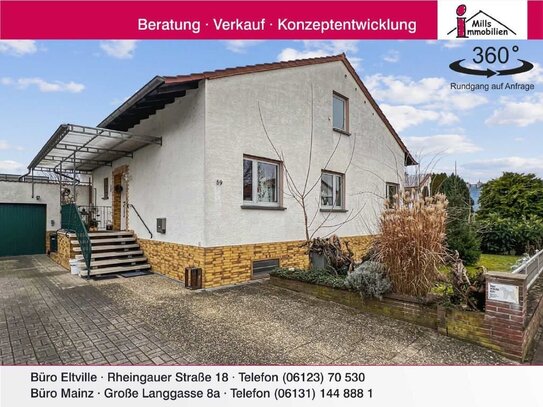 Massiv gebauter Bungalow mit sonnigem, großem Grundstück