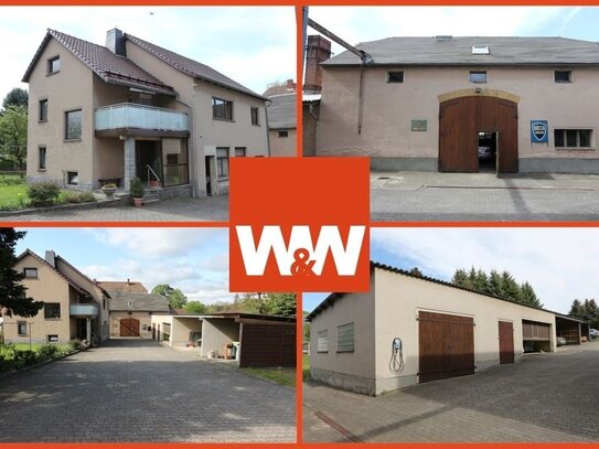 +++ Wohnhaus+Werkstatt+Garagen+Carport & Platz +++