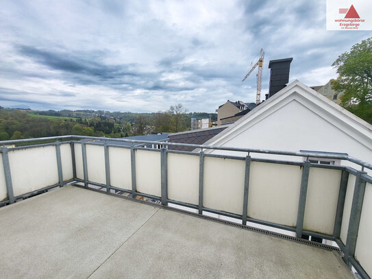 Dachgeschosswohnung mit großem Balkon im Zentrum von Annaberg!