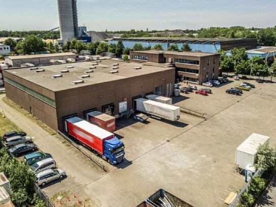 1.450 m² Halle | ebenerdig + 5 Rampen | 24/7-Betrieb | RUHR REAL