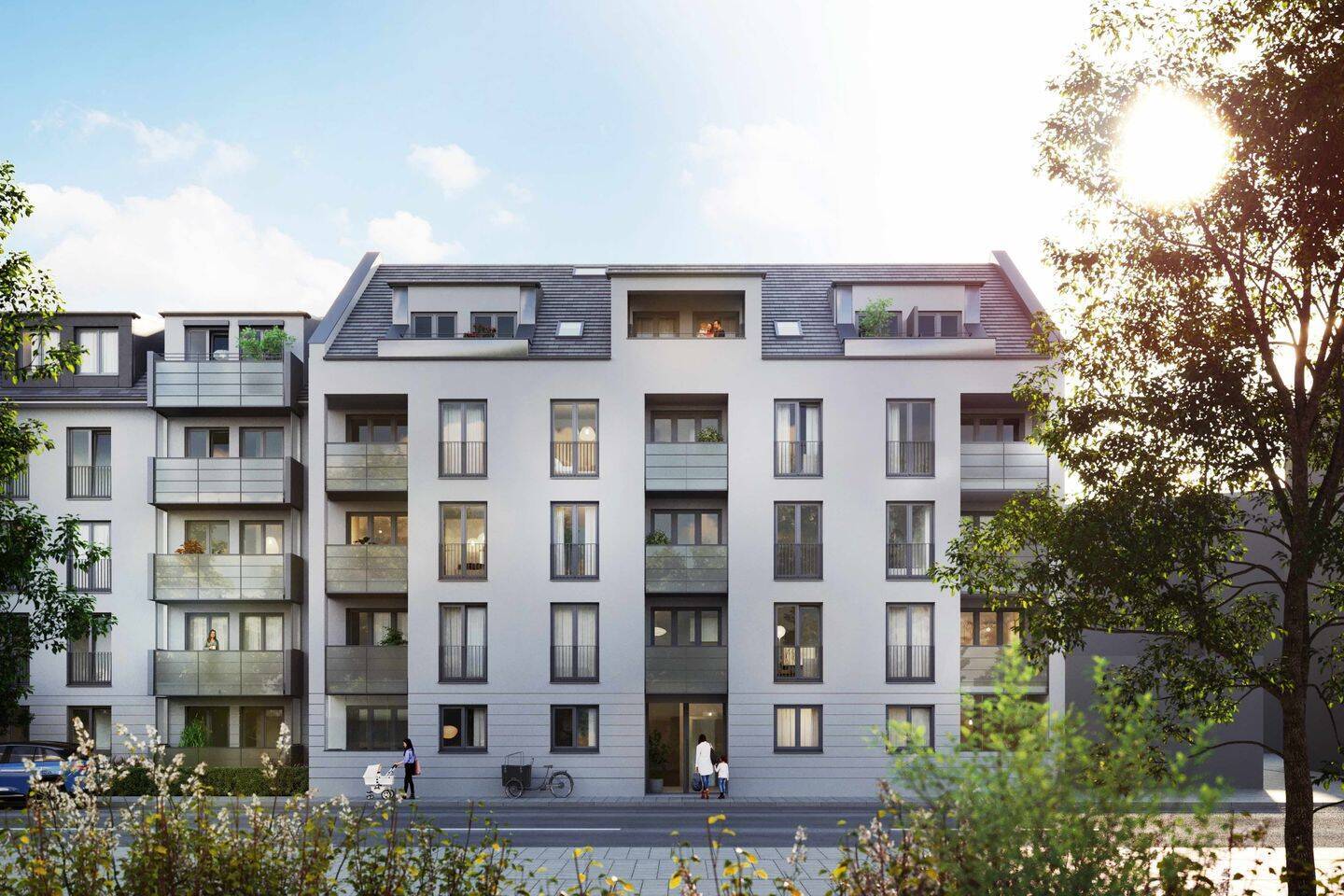 4-Zi.-Neubau-Whg. vis á vis vom Westpark