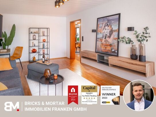 Attraktive 3,5-Zimmer-Wohnung mit großzügigem Westbalkon und Tiefgaragenplatz