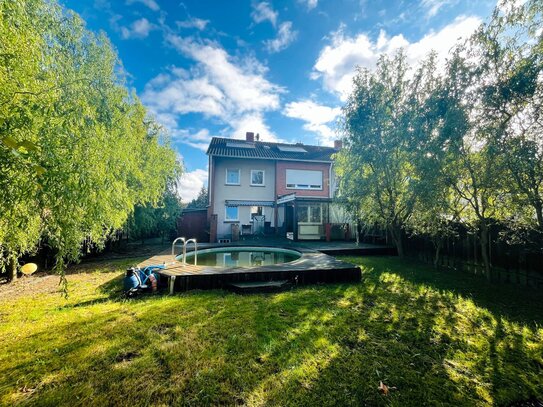 * Endlich EIGENTUM * Reihenendhaus mit Garage, Pellet-Heizung und Gartenpool in Rheine-Eschendorf