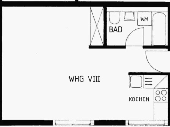 Gemütliche 1-Raum-Wohnung im II. OG mit Aufzug im Stadtteil Buchholz zu vermieten