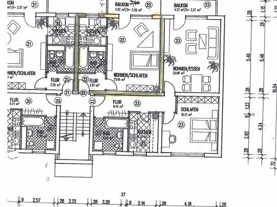 1 - Zimmerwohnung Freiburg-St.Georgen