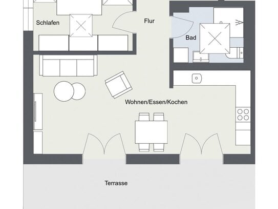 Sonnenverwöhnte 2 Zimmer Neubauwohnung mit KfWDarlehen! WE05