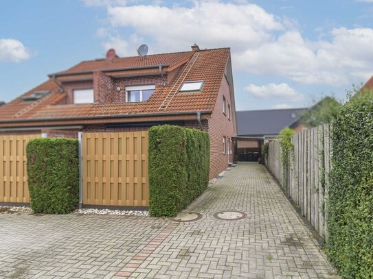 Schöne Doppelhaushälfte mit 2 Wohnungen und Garten in Rinkerode